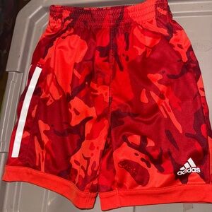 Adidas Red Camo Athletic Shorts